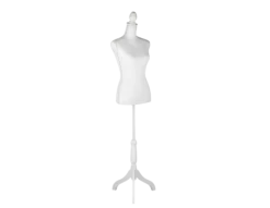 White dress form.