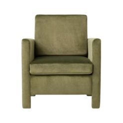 Back view of the Belmont fully upholstered velvet chair