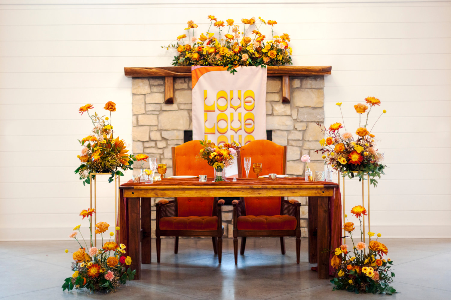 Clement Chairs used as sweetheart chairs at a real wedding