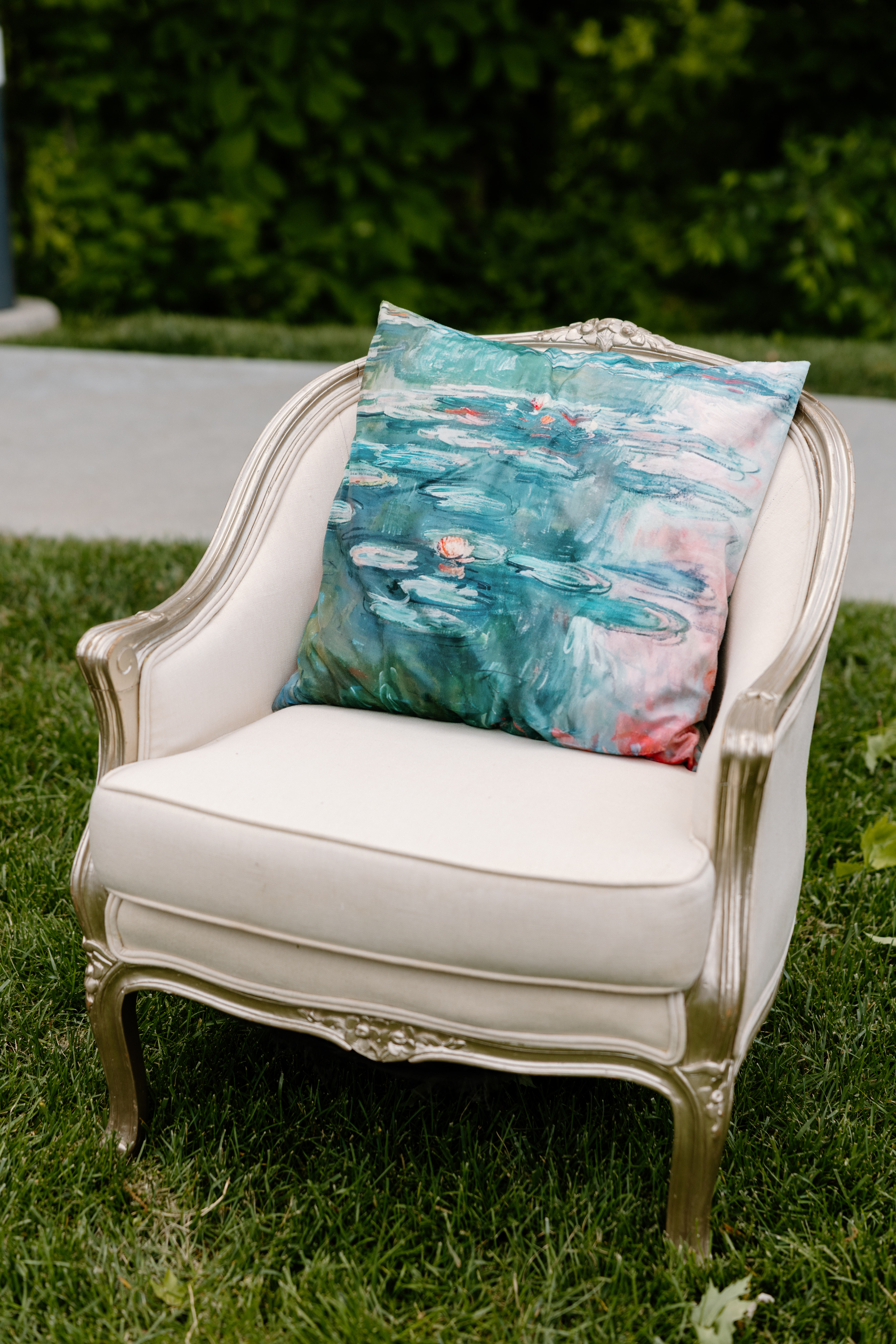 Sylvette Chair styled as a French-inspired wedding lounge accent